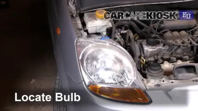 2005 Chevrolet Spark LS 0.8L 3 Cyl. Luces Luz de carretera (reemplazar foco) 